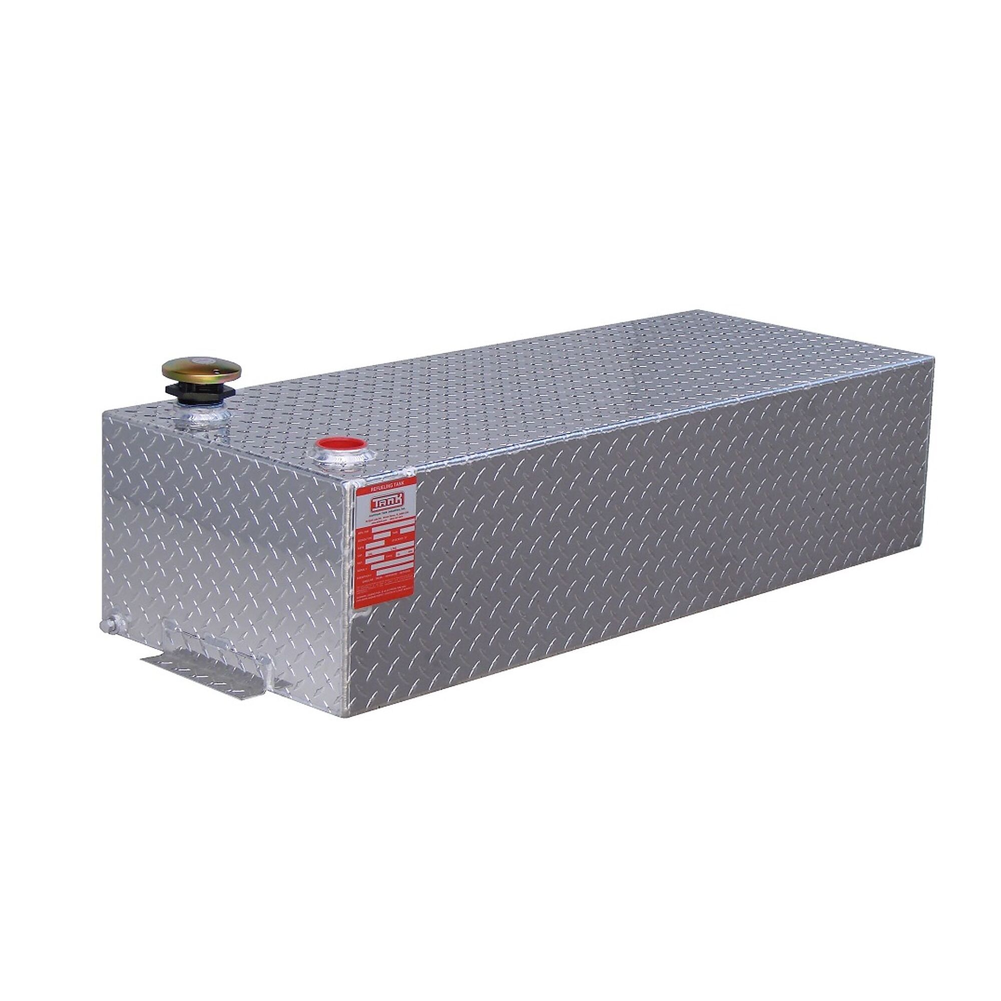 ATI Rectangle Refueling Tank - 42 Gal. Capacity, Diamond Plate Aluminum, DOT Approved, Model# TTR42